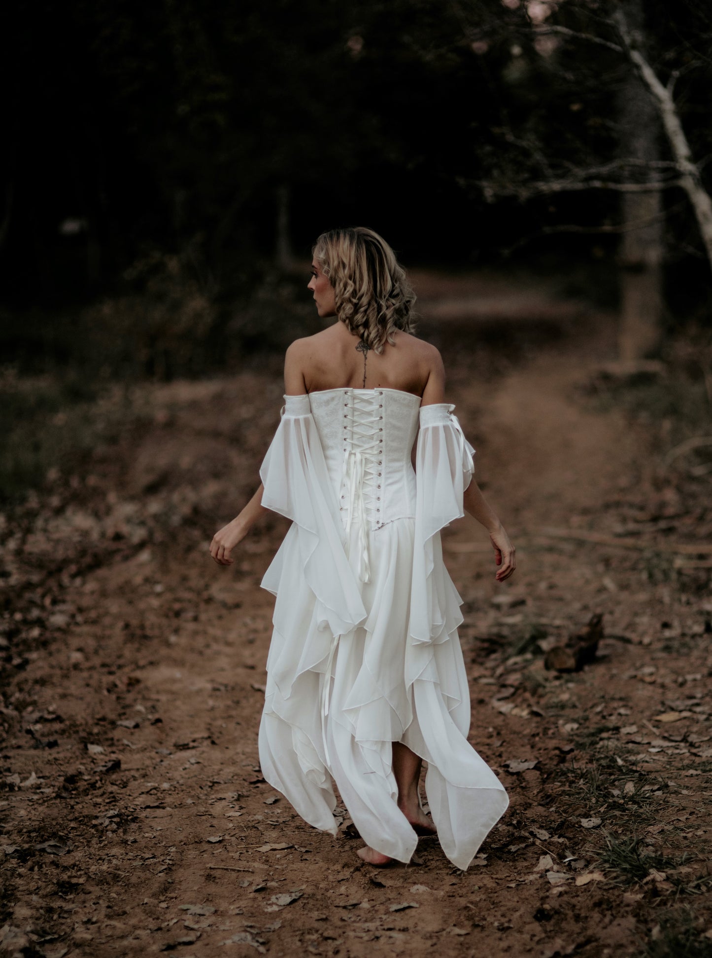 Faerie flowy dress with corset