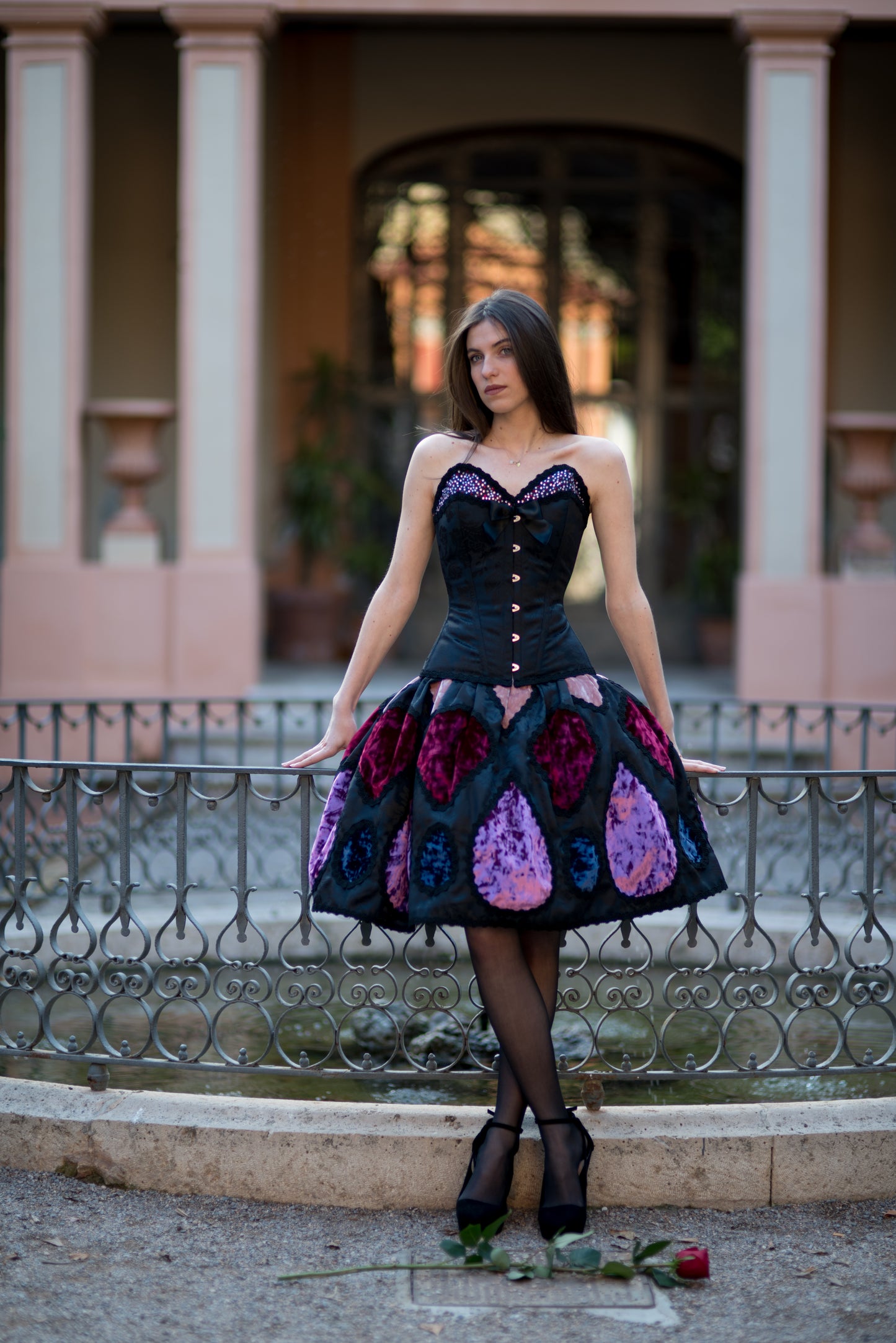 Dark couture dress