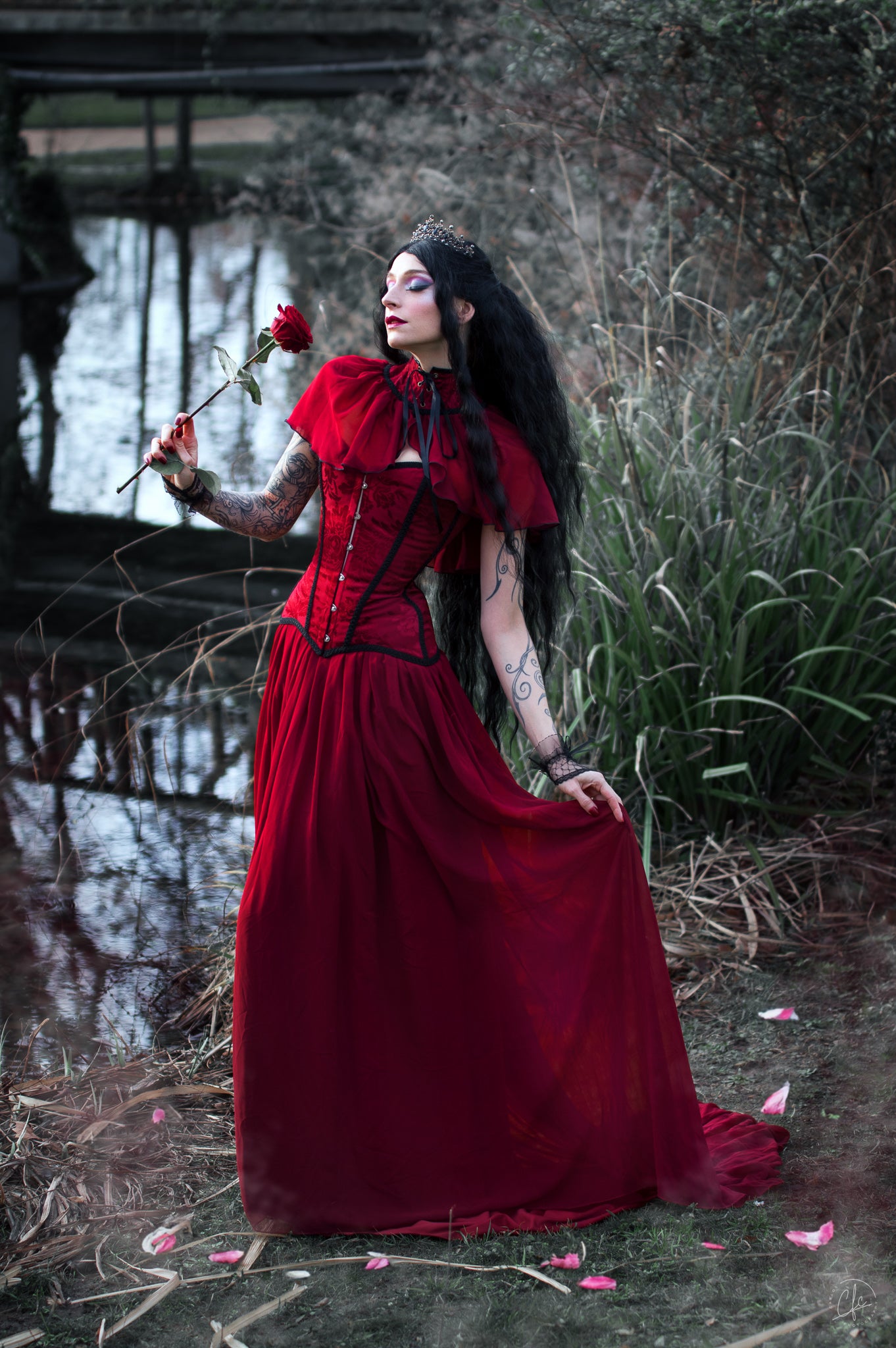 Gothic vampire dress
