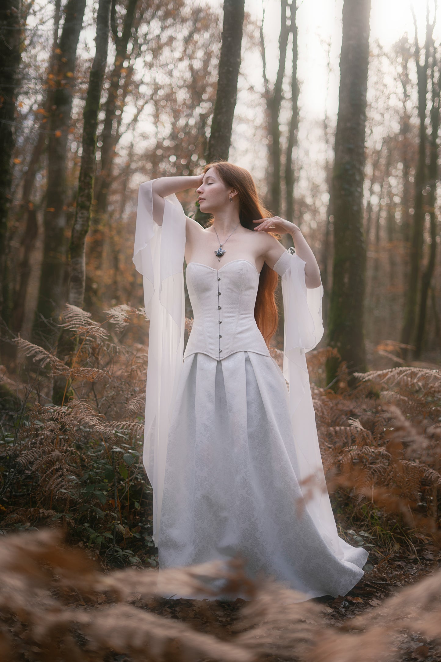 Ethereal elven wedding dress