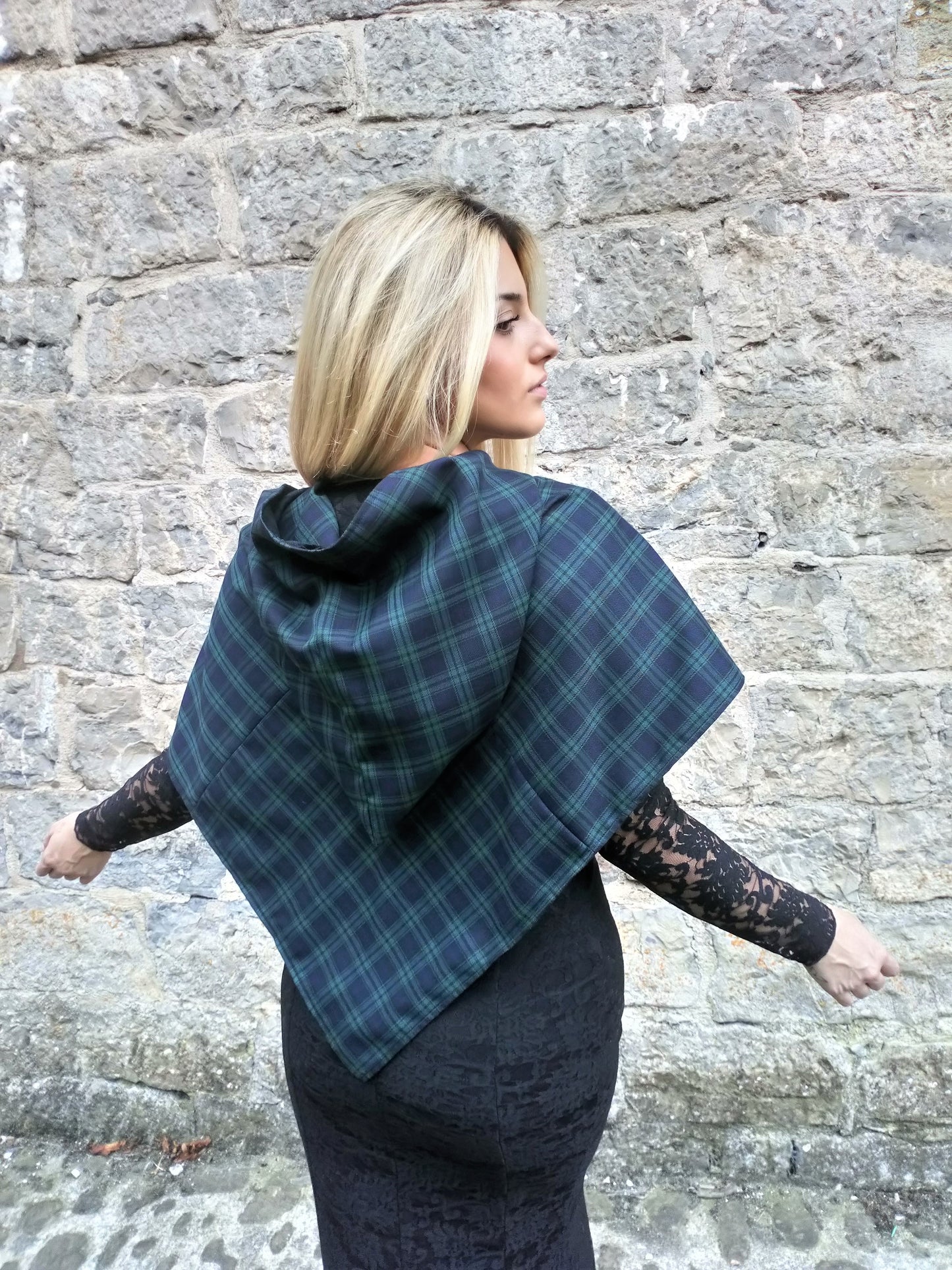 Celtic hooded cloak